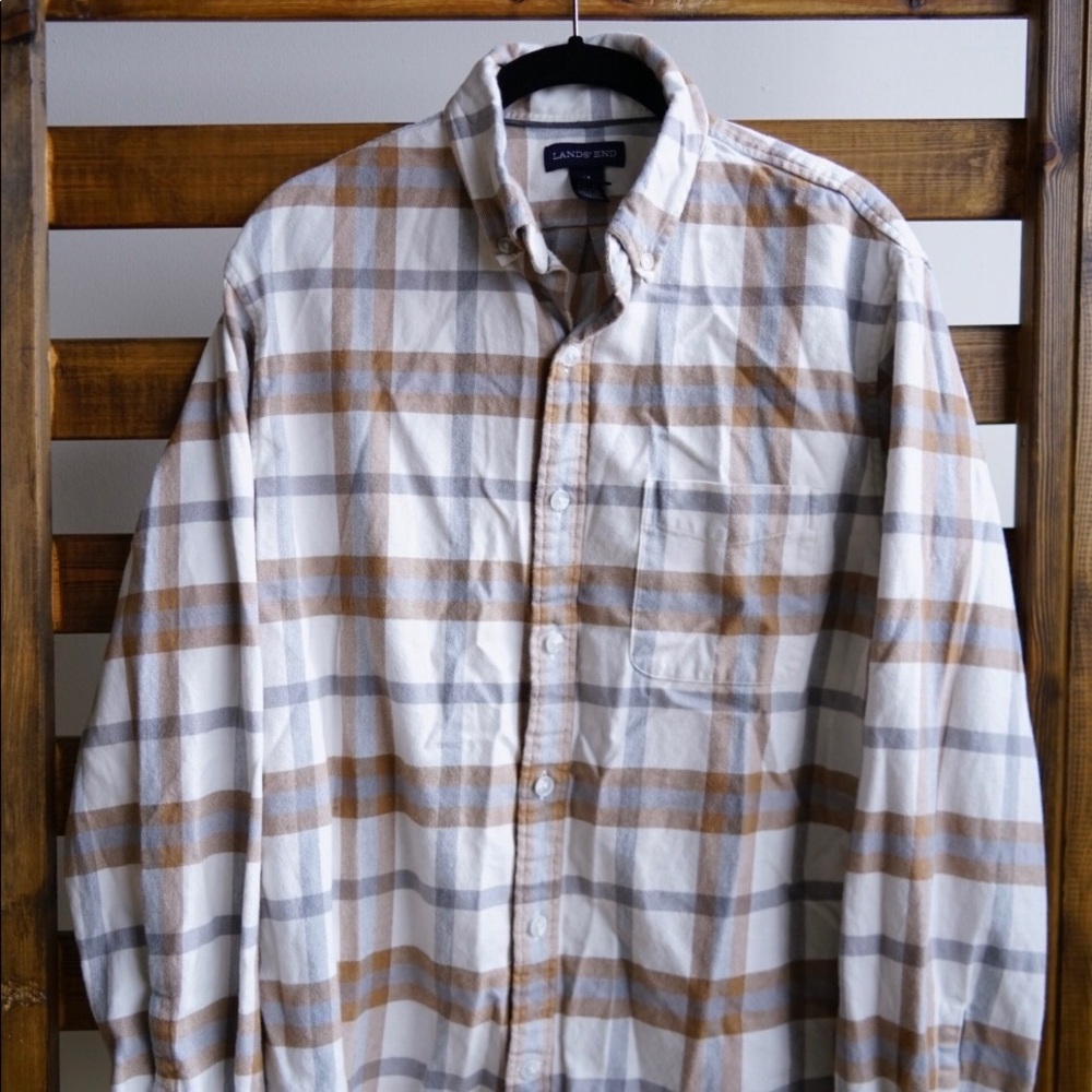Lands’ End Plaid Shirt